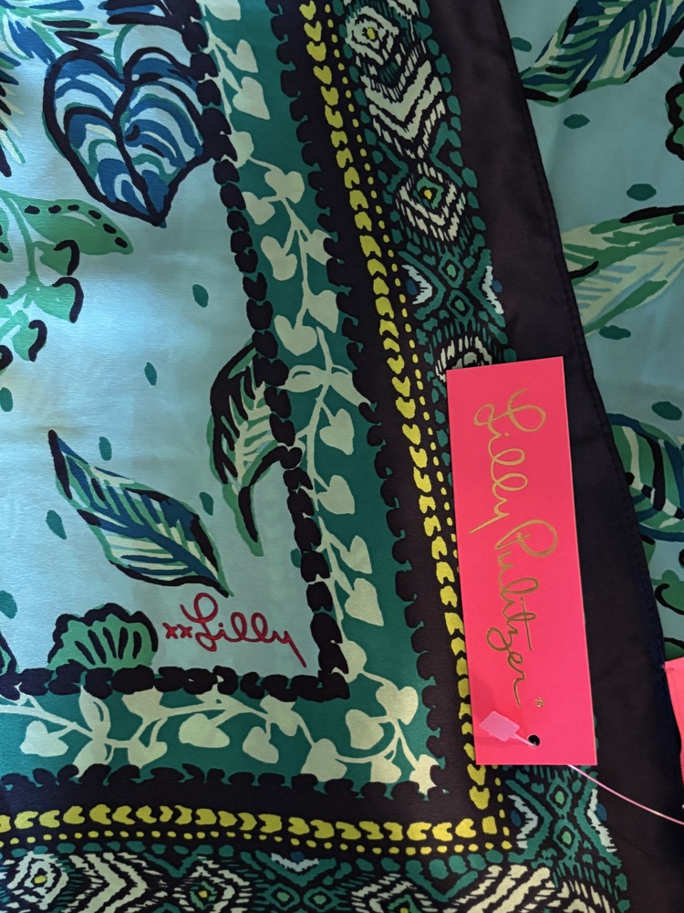 Lilly Pulitzer Blue Scarf